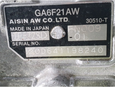 Gearbox type 24005A2A770 - BMW SERIE 2 - G0-9812I