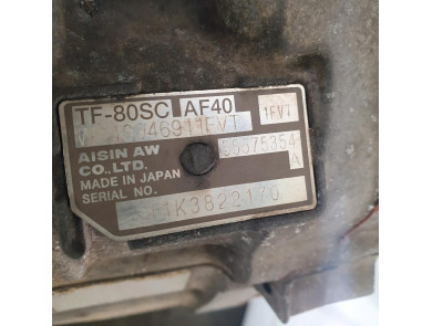 Gearbox type AW-1FVT - Opel ZAFIRA C PH.1 - L1-2316Z