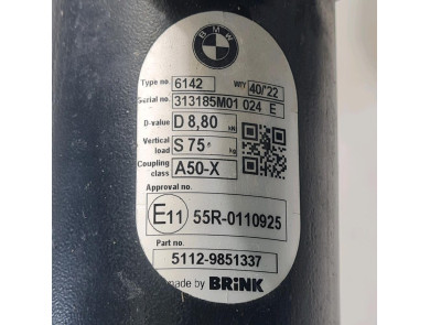 Attelage - BMW SERIE 1 III - Inconnu - G2405T36 - E1-1826S