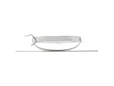Front bumper reinforcement bar - Opel CORSA D PH.1 - Gris Clair - 13191879 - U1-4474K