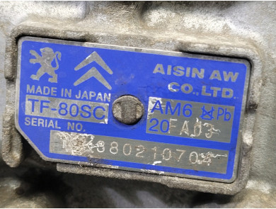Boîte de vitesses type 20FA03 - Peugeot 807 - L0-0794K