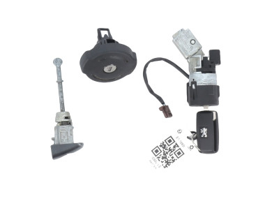 Steering lock and door key cylinders kit - Peugeot 3008 I PH.1 - 00004162SX - E1-1683I