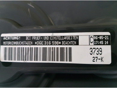 Engine type DGEA - Audi Q3 II - F1-5738I