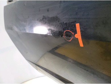 Left front door - Honda CIVIC VII PH.2 - Noir - 67050SMGE00ZZ - X0-8382T