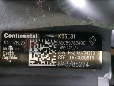 Engine type K9K846 - Renault LAGUNA III PH.3 - Y0-6271I