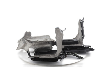 Lot de supports pare choc arrière - Porsche PANAMERA I PH.1 - Blanc - 97050563501 - A1-7589F