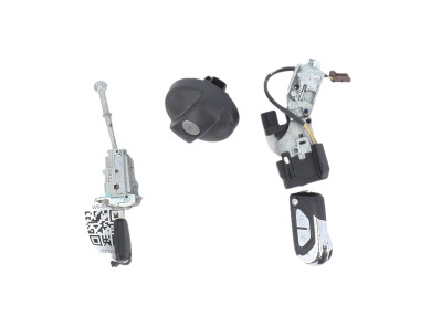Steering lock and door key cylinders kit - Citroen DS3 I PH.2 - 9806016180 - W0-0044T