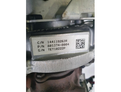 Engine type K9K629 - Renault CAPTUR I PH.1 - J1-2914R