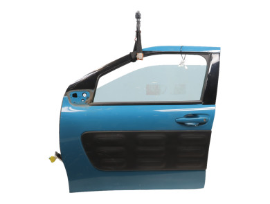 Left front door - Citroen C4 CACTUS PH.1 - Bleu Clair - 9801012980 - G1-8211U