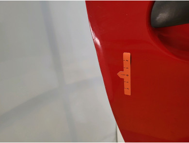 Right door (3-door models only) - Peugeot 107 PH.2 - Rouge Clair - 1612543180 - L0-9270C
