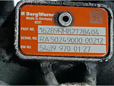 Moteur type K9K856 - Dacia DUSTER I PH.2 - H1-3729S