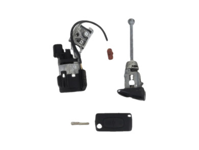 Steering lock and door key cylinders kit - Peugeot 207 - 4162NW - M1-4629A