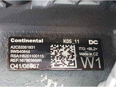 Engine type K9K646 - Renault CAPTUR I PH.1 - C0-5925W
