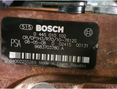 Engine type 9H01 - Peugeot 207 CC - N0-3965B