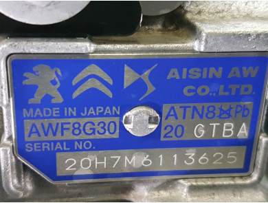 Gearbox type 20GTBA - Peugeot 2008 II PH.1 - M1-8810Z
