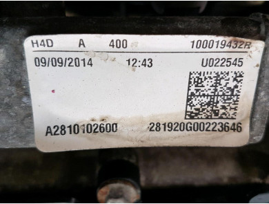 Moteur type H4D400 - Renault TWINGO III PH.1 - E1-6196M