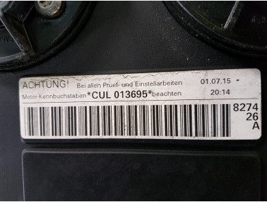 Engine type CULC - Volkswagen SCIROCCO III PH 2 - X1-5882E