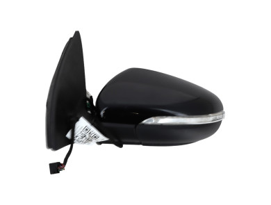 Left wing mirror - Volkswagen GOLF VI - Noir - 5K0857507AF9B9 - T0-9128H