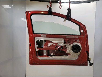 Left door (3-door models only) - Citroen C2 - Rouge Fonce - 9002T1 - P0-2425T