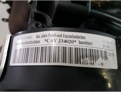 Moteur type CAYJ - Skoda OCTAVIA II PH.2 - Q1-4179G