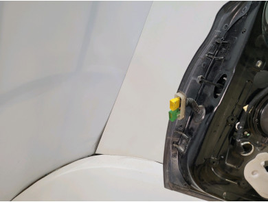 Right door (3-door models only) - Peugeot 208 GTI - Noir - 9805822480 - J0-6458X