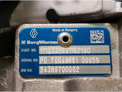 Engine type K9K636 - Renault SCENIC III - Z1-2909I