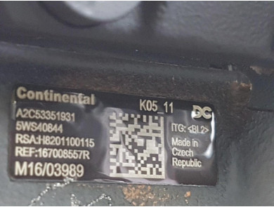 Engine type K9K636 - Renault SCENIC III - Z1-2909I