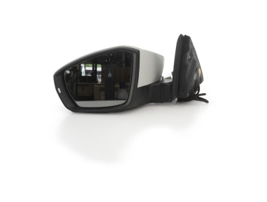 Left wing mirror - Skoda OCTAVIA III PH.2 - Blanc - 5E1857507N - H0-7004M