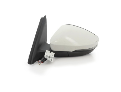 Left wing mirror - Skoda OCTAVIA III PH.2 - Blanc - 5E1857507N - H0-7004M