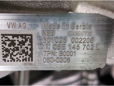 Moteur type DXDX - Volkswagen GOLF VIII - K1-6541F