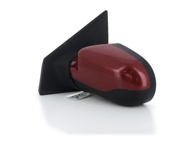 Left wing mirror - Renault CLIO III PH.2 - Rouge Fonce - 7701071872 - S1-8634K