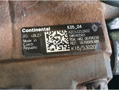 Engine type K9K837 - Renault MEGANE III PH.1 - I1-2573T
