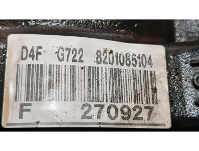 Moteur type D4F722 - Renault CLIO CAMPUS II PH.2 - W1-5697Q