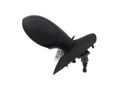 Left wing mirror - Peugeot 206 - Noir - 1608264280 - U1-6967I