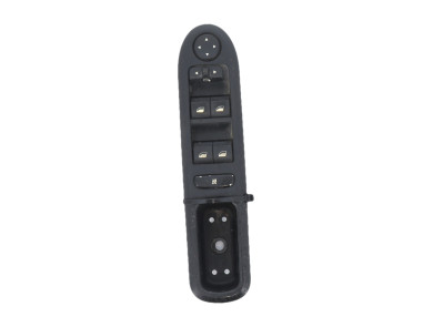 Left window-lift switch panel used - Peugeot 407 - 00006554EQ