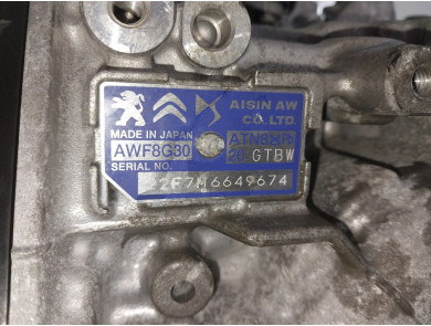 Gearbox type 20GTBW - Peugeot 308 III - T1-6752P
