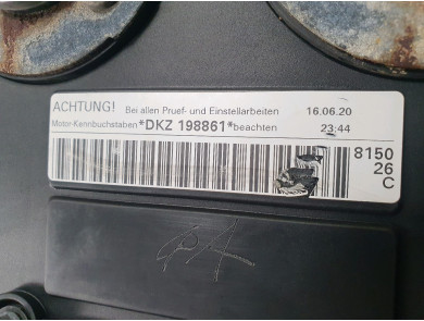 Engine type DKZC - Volkswagen POLO VI PH.1 - K1-9374U