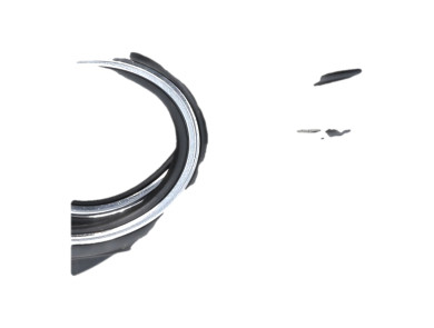 Two front bumper side grille - Volkswagen GOLF VI - Gris Fonce - 5K08536659B9 - F1-8142A