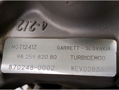Engine type HN05-1627638180 - Citroen C4 SPACETOURER - Y1-5615T