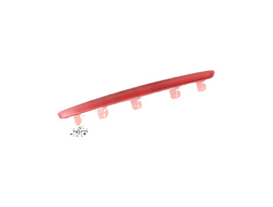 Troisième feu stop - Seat LEON II PH.2 - 6J0945097B - L2-0122G