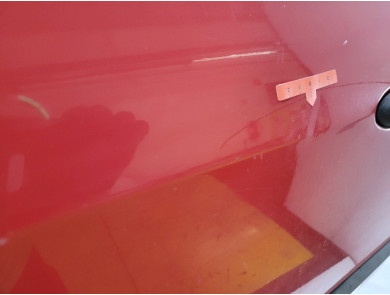 Porte gauche (3 portes) - Renault CLIO III PH.1 - Rouge Clair - 7751476108 - N1-4191F