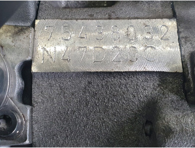 Engine type N47D20C-207816 - BMW X3 II PH.1 - E1-7256P