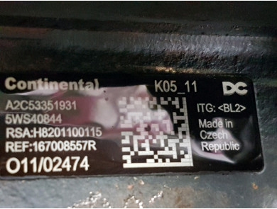 Engine type K9K636 - Renault SCENIC III PH.3 - P1-5927U
