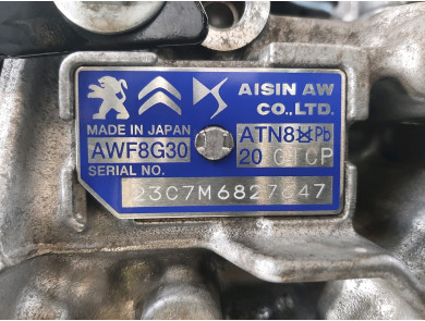 Gearbox type 20GTCP - Peugeot 2008 II PH.2 - Y1-7091G