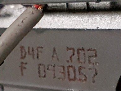 Engine type D4F702 - Renault TWINGO I PH.3 - A1-6126I