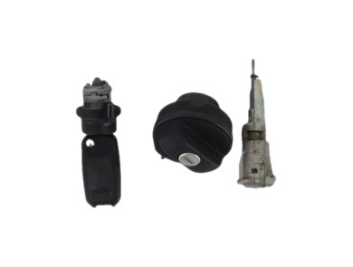 Steering lock and door key cylinders kit used - Seat ALTEA - 5P0800375 AB