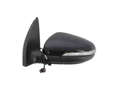 Left wing mirror - Volkswagen GOLF VI - Noir - 5K0857507AD9B9 - E1-8258Y