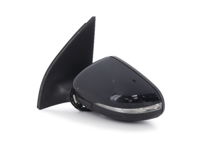 Left wing mirror - Volkswagen GOLF VI - Noir - 5K0857507AD9B9 - E1-8258Y