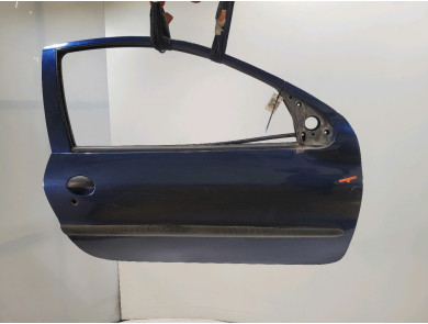 Porte droite (3 portes) - Peugeot 206 - Bleu Fonce - 9004K6 - C1-2176W