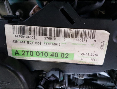 Engine type A2700101502 - Mercedes CLASSE A III PH.1 - H1-4613W